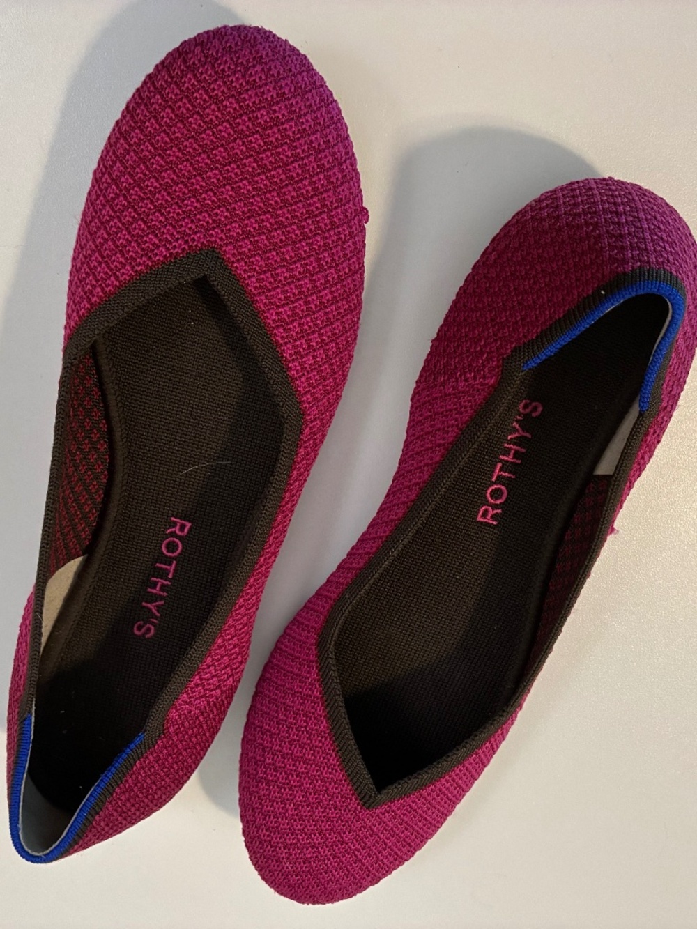 Rothy’s Magenta Flats 10.5
